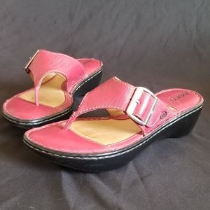 Born | Burgundy Leather Sandal